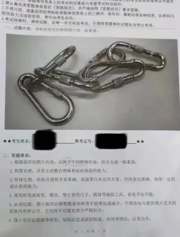 重慶美術(shù)培訓(xùn)學(xué)校分享‖ 2021年四川美術(shù)學(xué)院重慶、蘭州、鄭州、長沙考點考題！圖五