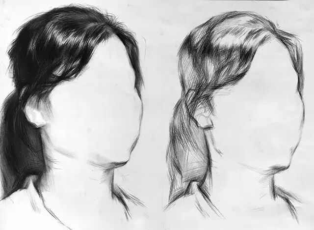素描頭像的發(fā)絲教學(xué)！跟著重慶美術(shù)集訓(xùn)畫室老師看看吧，圖四