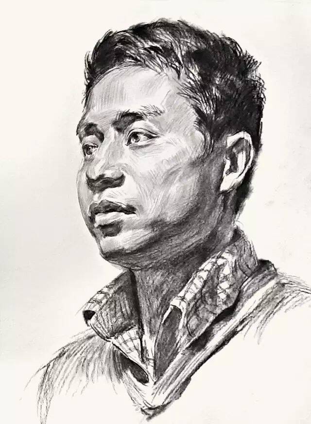 重慶十大畫室素描教學｜美術生如何處理格子襯衫的褶皺？