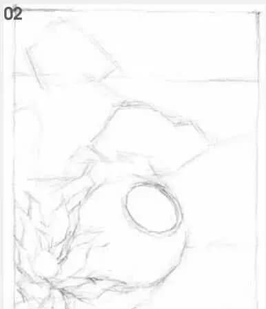 素描場景實操教程！花園一角怎么畫？重慶畫室學子看過來！圖三
