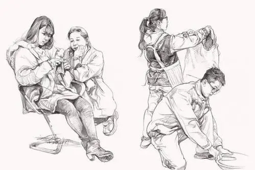 雙人速寫(xiě)總是拿不到高分？重慶畫(huà)室分析這四種題型畫(huà)法！