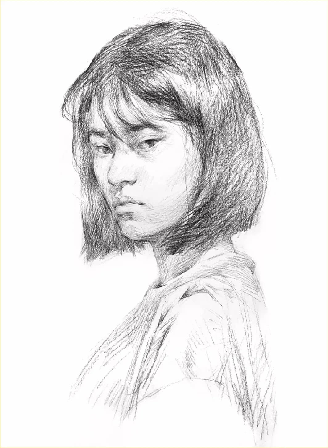 重慶美術(shù)培訓(xùn)學(xué)校素描干貨分享|畫人先畫形，一步接一步!圖四