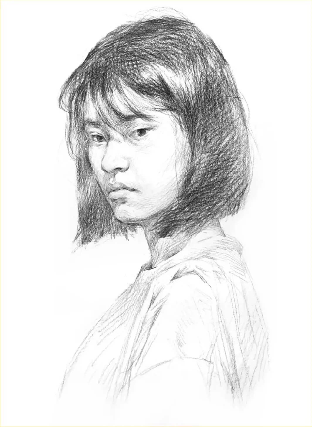 重慶美術(shù)培訓(xùn)學(xué)校素描干貨分享|畫人先畫形，一步接一步!圖五