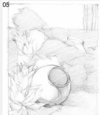 素描場景實操教程！花園一角怎么畫？重慶畫室學子看過來！圖六