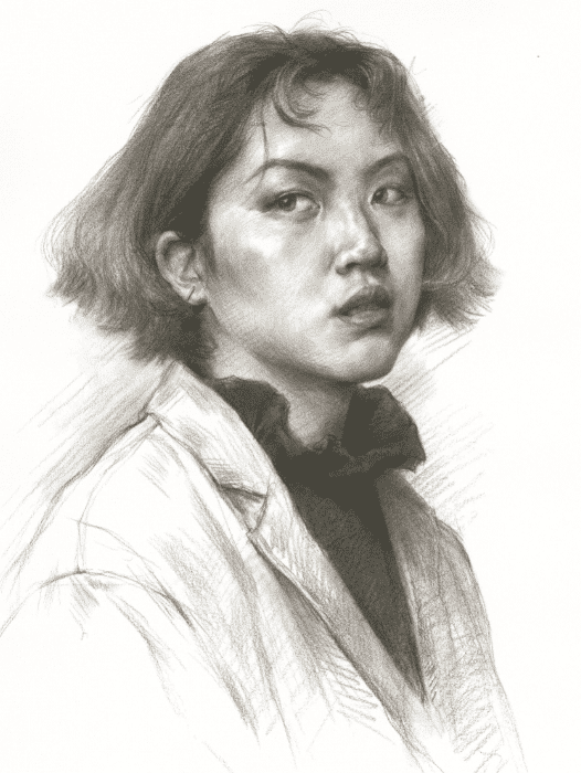默寫(xiě)素描頭像時(shí)，請(qǐng)看重慶美術(shù)培訓(xùn)畫(huà)室美術(shù)生是如何合理刻畫(huà)衣物的？