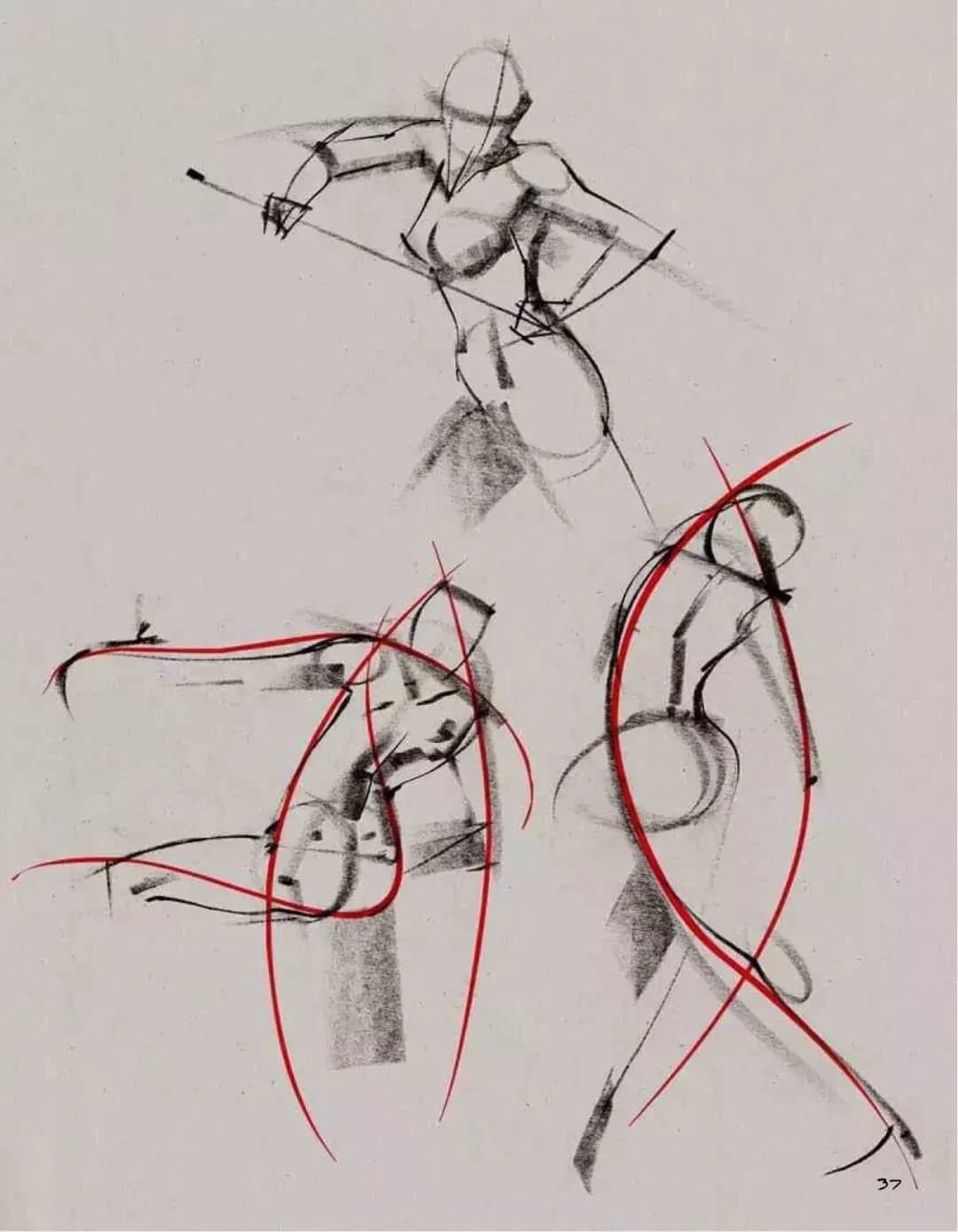 美術(shù)?？几叻旨记桑喝宋锼賹懀铌P(guān)鍵的一點(diǎn)“動(dòng)態(tài)線”！圖五